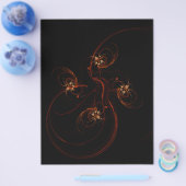 Uit de donkere Abstracte kunstbrochure Flyer (Enkel)