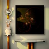 Uit de donkere Abstracte kunstschilderafdrukken Canvas Afdruk