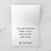 "Uit de duisternis stappen" Get Well Kaart (Binnen)