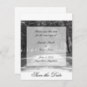 Uit de gebaande paden: sla de datumkaart op save the date (Voorkant / Achterkant)