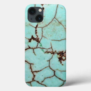 Uit de Gemstone-reeks - Turquoise Cracked Case-Mate iPhone Case