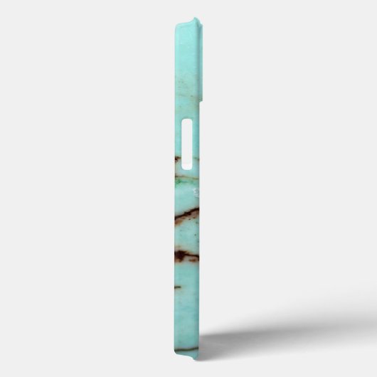 Uit de Gemstone-reeks - Turquoise Cracked Case-Mate iPhone Case (Achterkant / Rechts)