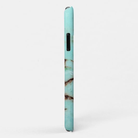 Uit de Gemstone-reeks - Turquoise Cracked Case-Mate iPhone Case (Achterkant/rechts)