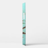 Uit de Gemstone-reeks - Turquoise Cracked Hoesje- Case-Mate iPhone Case (Achterkant / Rechts)