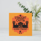 Uit de gevangenis vrijgelaten cadeau kaart (Staand voorkant)