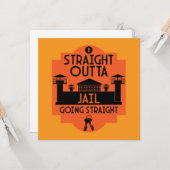 Uit de gevangenis vrijgelaten cadeau kaart (Voorkant / Achterkant in situ)