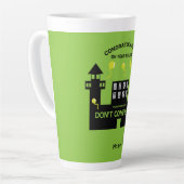 Uit de gevangenis vrijgelaten cadeau latte mok (Linkerhoek)