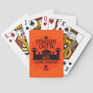 Uit de gevangenis vrijgelaten cadeau pokerkaarten