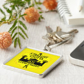 Uit de gevangenis vrijgelaten cadeau sleutelhanger (Zijkant)