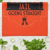 Uit de gevangenis vrijgelaten cadeau theedoek (Gevouwen)