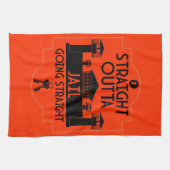 Uit de gevangenis vrijgelaten cadeau theedoek (Horizontaal)