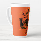 Uit de gevangenis vrijgeven geschenk tweekleurige  latte mok (Linkerhoek)