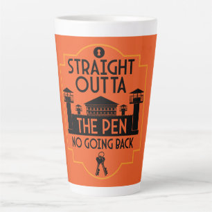 Uit de gevangenis vrijgeven geschenk tweekleurige latte mok