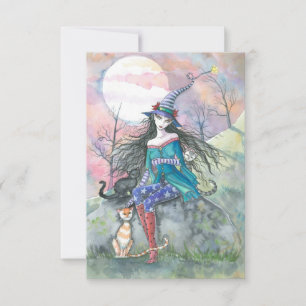 Uit de gewone Halloween heks Kaart