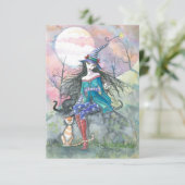 Uit de gewone Halloween heks Kaart (Staand voorkant)