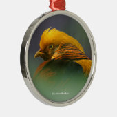 Uit de Groenen komt: Golden Pheasant Metalen Ornament (Rechts)