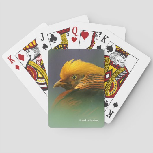Uit de Groenen komt: Golden Pheasant Pokerkaarten (Achterkant)