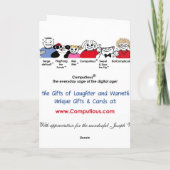 Uit de grond van mijn hart en zolen - Dank u Bedankkaart (Achterkant)