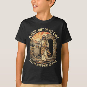 Uit de grot komend T-shirt Jezus Christelijke Reli