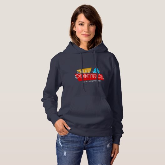 Uit de hand gelopen – Vet statement typografie ont Hoodie (Voorkant volledig)