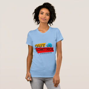 Uit de hand gelopen – Vetgedrukte typografie State T-shirt