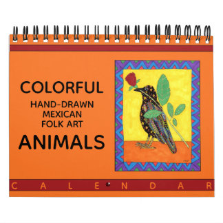 uit de hand getrokken Mexicaanse volksdieren 2022 Kalender