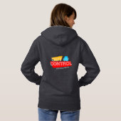 Uit de hand – ontwerp met vette typografie hoodie (Achterkant volledig)