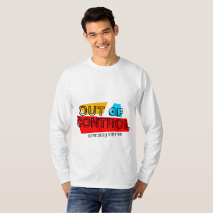 Uit de hand – ontwerp met vette typografie t-shirt