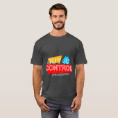 Uit de hand – Vet statement typografie ontwerp T-shirt (Voorkant volledig)