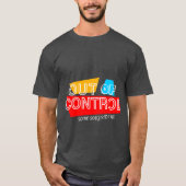 Uit de hand – Vet statement typografie ontwerp T-shirt (Voorkant)