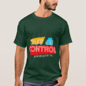Uit de hand – Vet statement typografie ontwerp T-shirt (Voorkant)