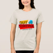 Uit de hand – Vet typografie Statement Design Tri-Blend Shirt (Voorkant)