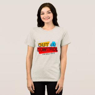 Uit de hand – Vet typografie Statement Design Tri-Blend Shirt