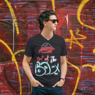 Uit de handgeschreven typografische tekening van d t-shirt