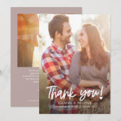 Uit de Hart Bewerkbare Kleur Bedankkaart (Voorkant / Achterkant)