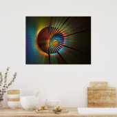 "Uit de hoek van mijn oog" Poster (Keuken)