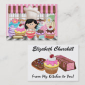 Uit de keuken cupcake versie ... - S Visitekaartje (Voorkant / Achterkant)