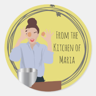 "Uit de keuken van" aangepaste bakken Stickers