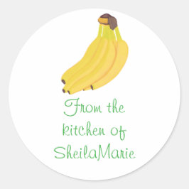 Uit de keuken van bananendeksel Stickers