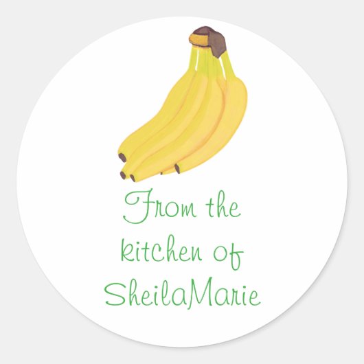 Uit de keuken van bananendeksel Stickers (Voorkant)