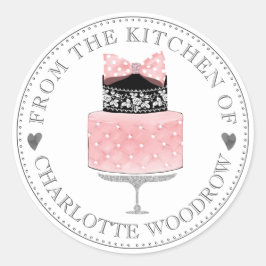 Uit de keuken van Cake Ronde Sticker