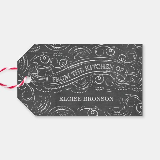 Uit de keuken van Chalkboard Treat Label Cadeaulabel (Achterkant Horizontaal)