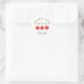 Uit de keuken van Cherry Jam Klassieke ronde Sticker (Tas)