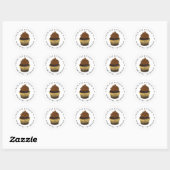 Uit de keuken van | Chocolade cupcake Ronde Sticker (Vel)