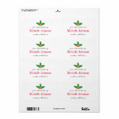 Uit de keuken van Christmas Holiday food labels (Full Sheet)