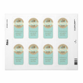 Uit de keuken van containerlabels (blauwgroen) etiket (Full Sheet)
