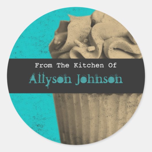 Uit de keuken van  cupcake Stickers (Voorkant)