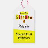 Uit de keuken van Custom Retro Baking Label Cadeaulabel (Voorkant)