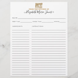 Uit de keuken van de goudglittervoorraad