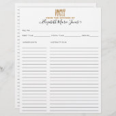 Uit de keuken van de goudglittervoorraad (Voorkant / Achterkant)